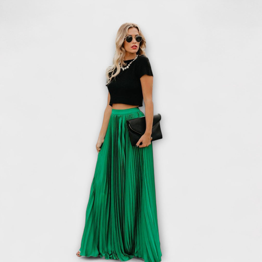 Zoë Ella™ | Pleated Maxi Skirt
