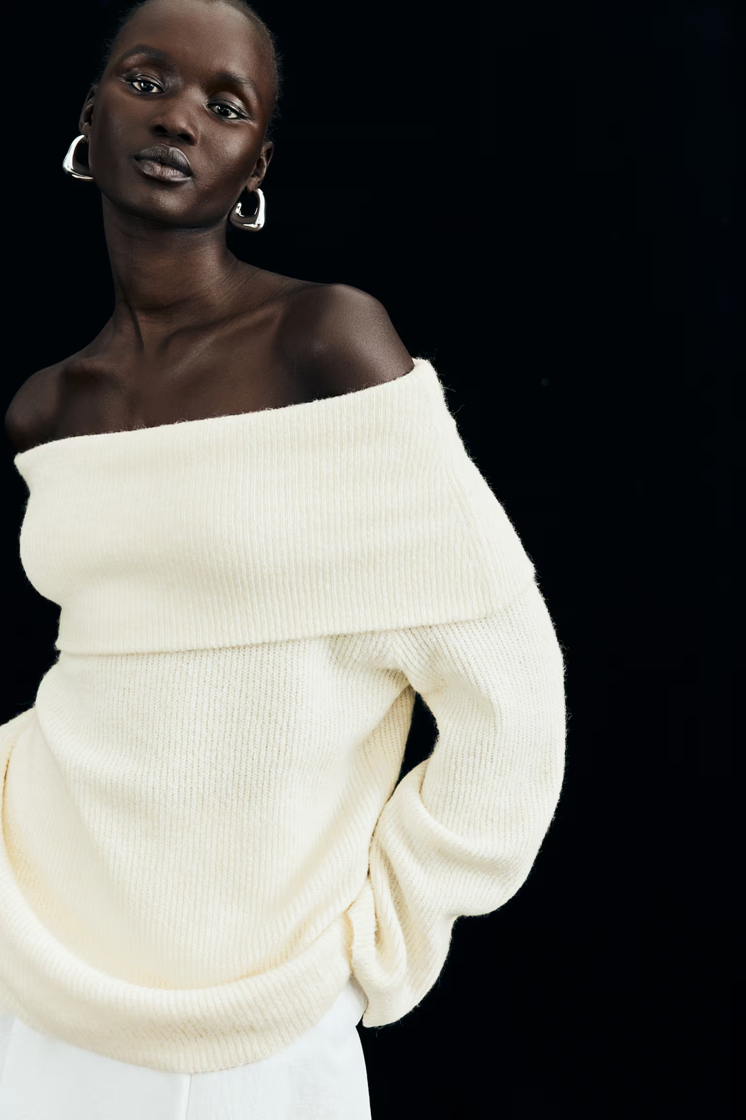 Zoë Ella™  | Joliana - Off-Shoulder Layered Knitted Top