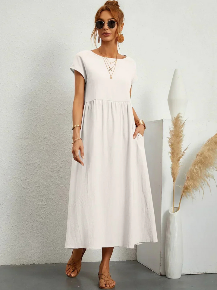 Zoë Ella™ | Elegant Round Neck Dress