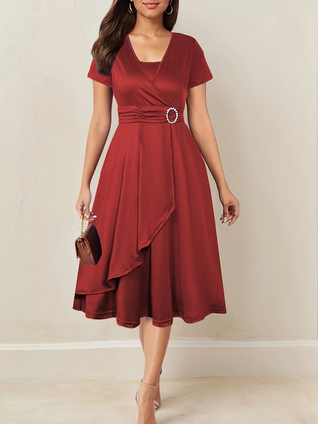 Zoë Ella™  | Madelyn | Elegant Midi Dress