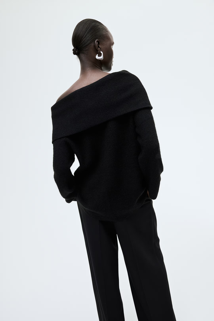 Zoë Ella™  | Joliana - Off-Shoulder Layered Knitted Top