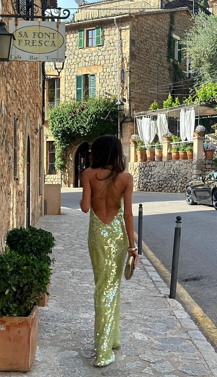 Zoë Ella™ | Kendal - Sequins Maxi Dress
