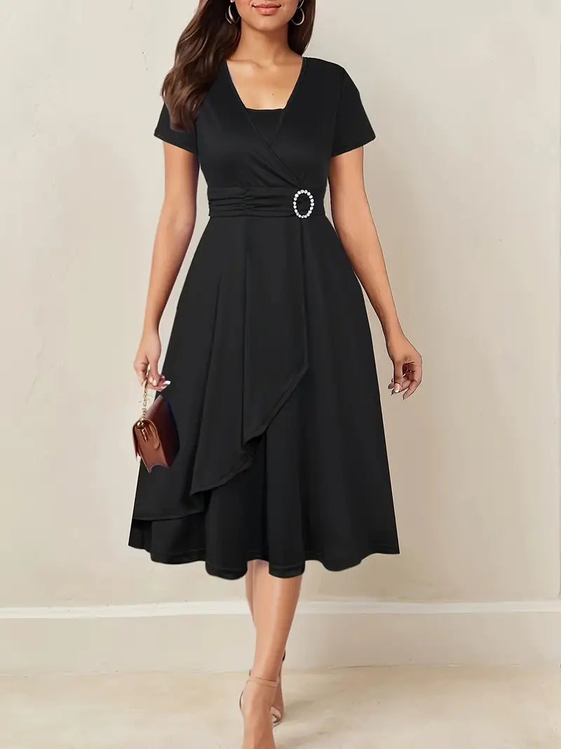 Zoë Ella™  | Madelyn | Elegant Midi Dress