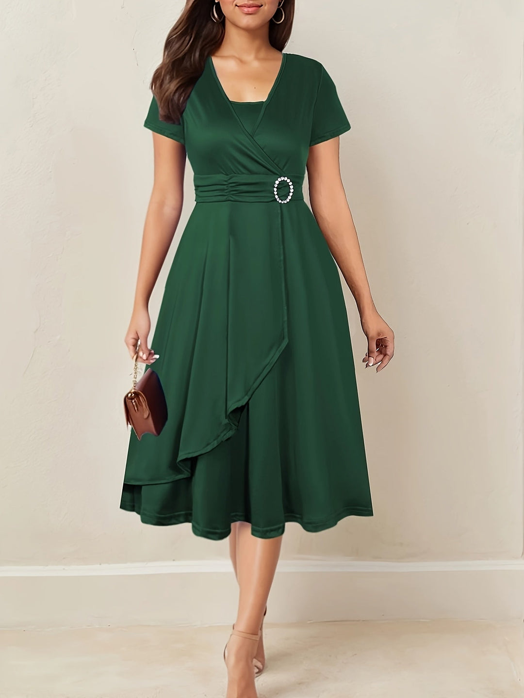 Zoë Ella™  | Madelyn | Elegant Midi Dress