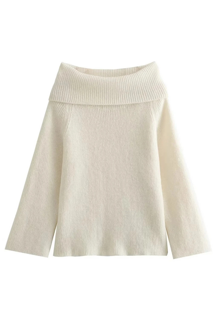 Zoë Ella™  | Joliana - Off-Shoulder Layered Knitted Top