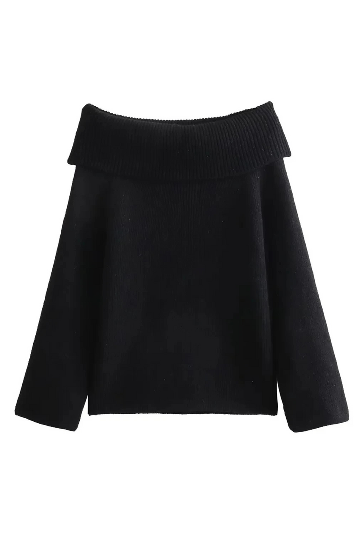 Zoë Ella™  | Joliana - Off-Shoulder Layered Knitted Top