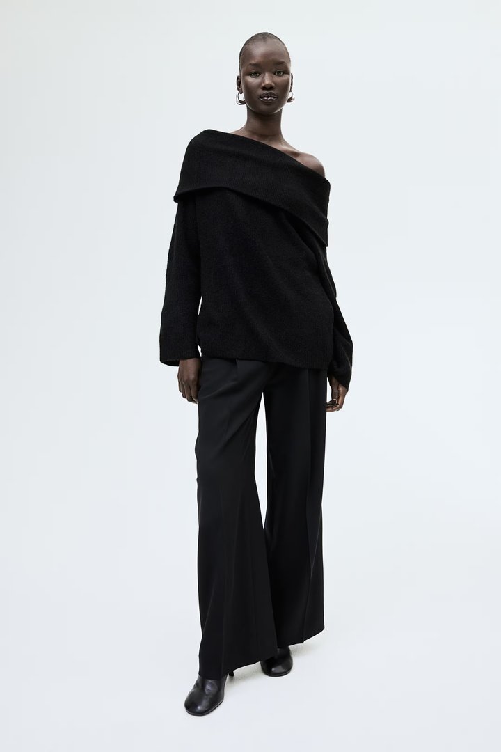 Zoë Ella™  | Joliana - Off-Shoulder Layered Knitted Top