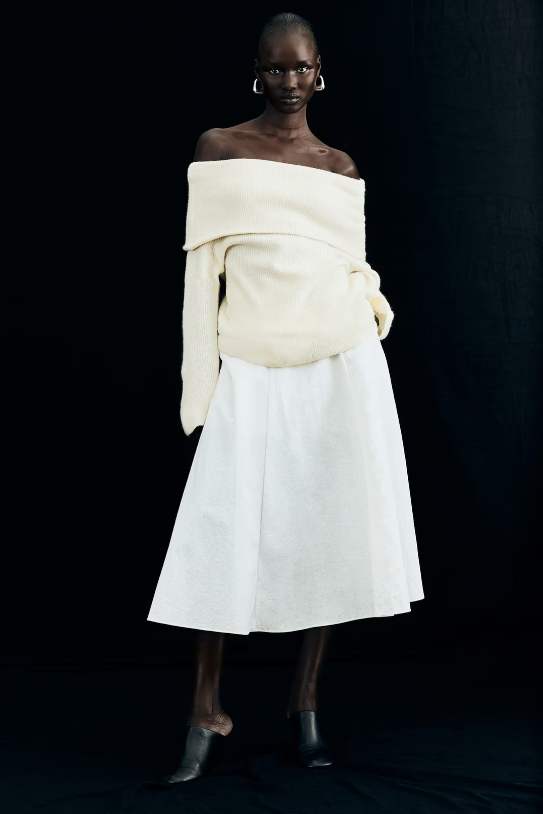 Zoë Ella™  | Joliana - Off-Shoulder Layered Knitted Top