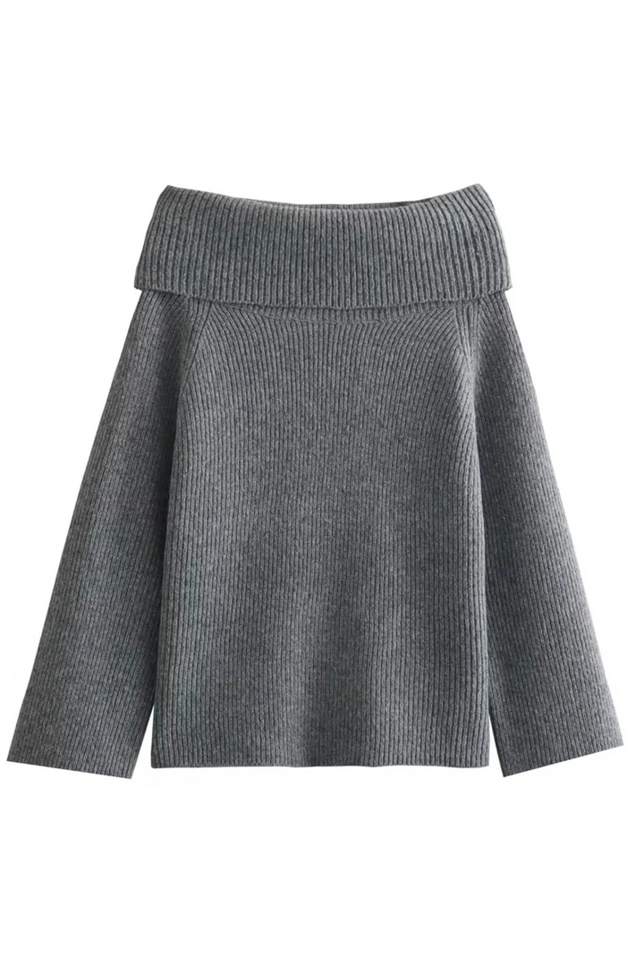 Zoë Ella™  | Joliana - Off-Shoulder Layered Knitted Top