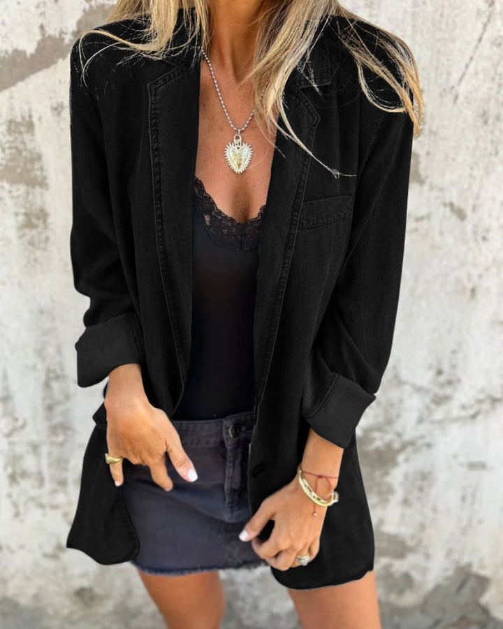 Zoë Ella™ | Amy | Casual Denim Blazer