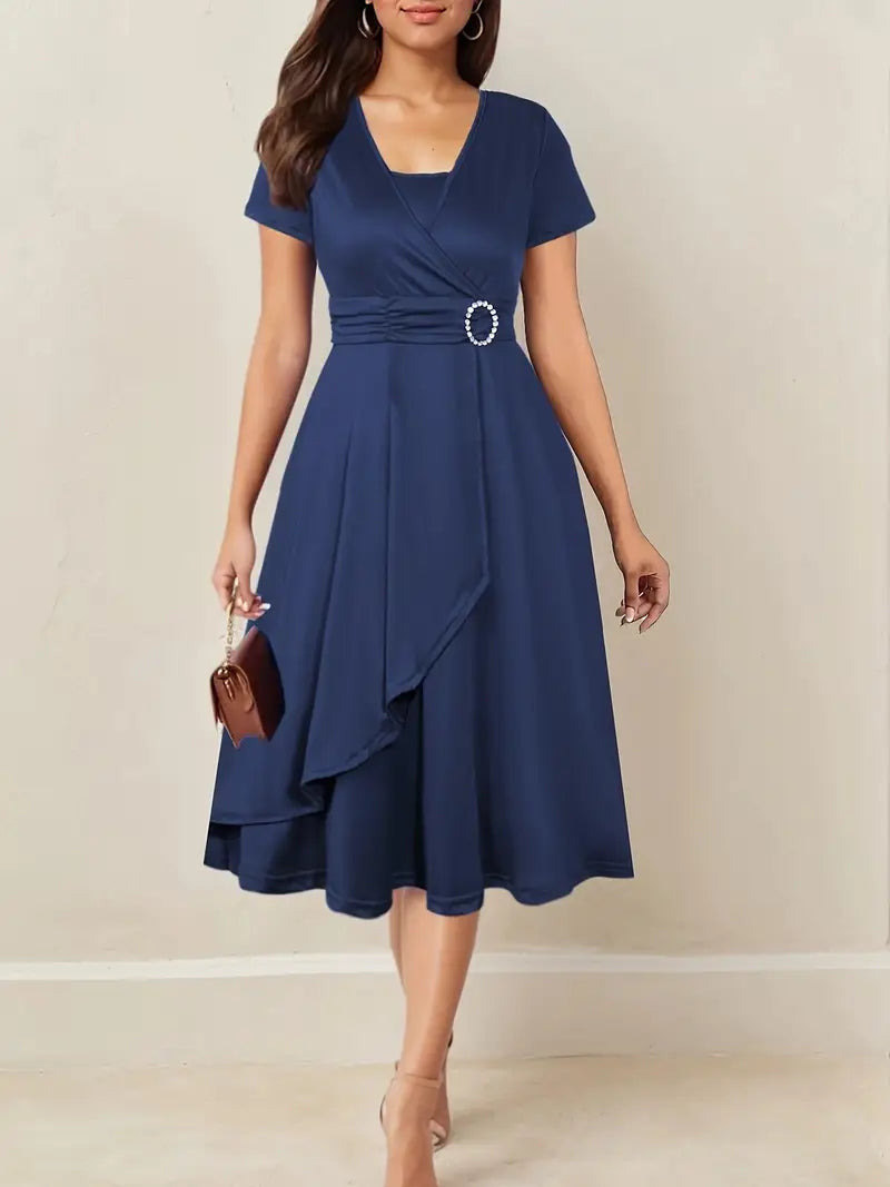 Zoë Ella™  | Madelyn | Elegant Midi Dress
