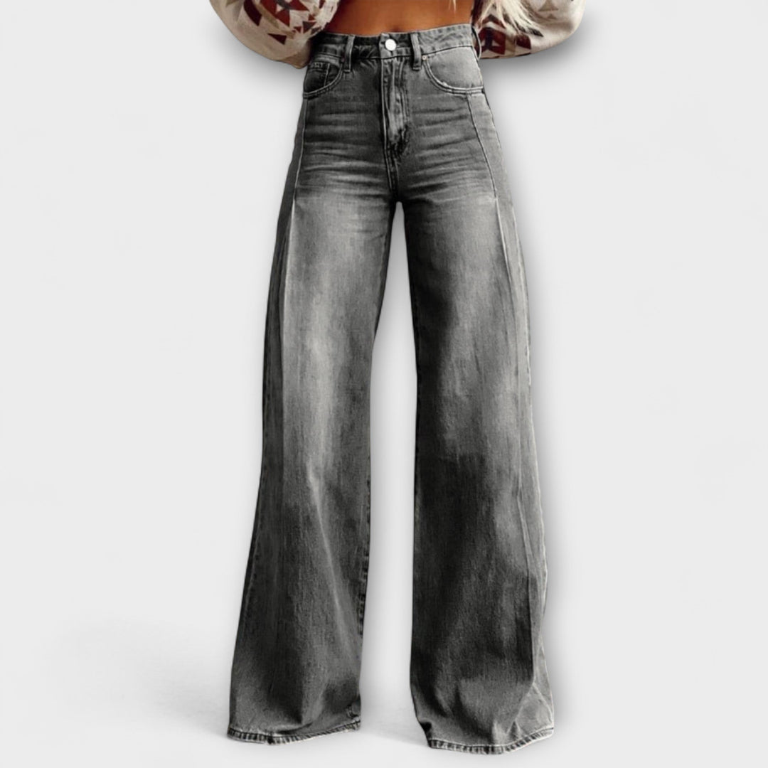 Zoë Ella™ | Vintage Wide-Leg Denim