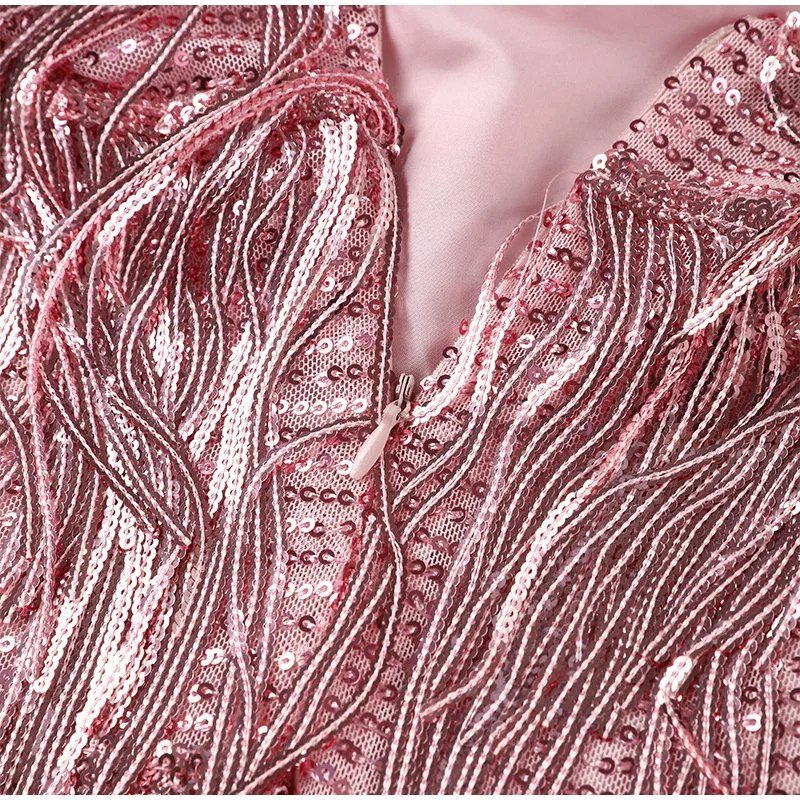 Zoë Ella™  | Doriana | Feather Mini Dress