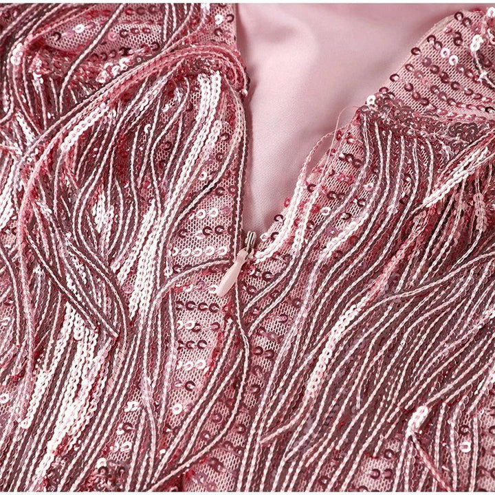 Zoë Ella™  | Doriana | Feather Mini Dress