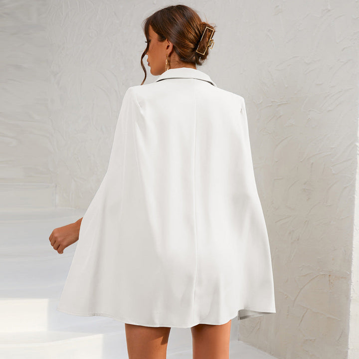 Zoë Ella™ | Luxe Cape Blazer With Mini Dress And Belt