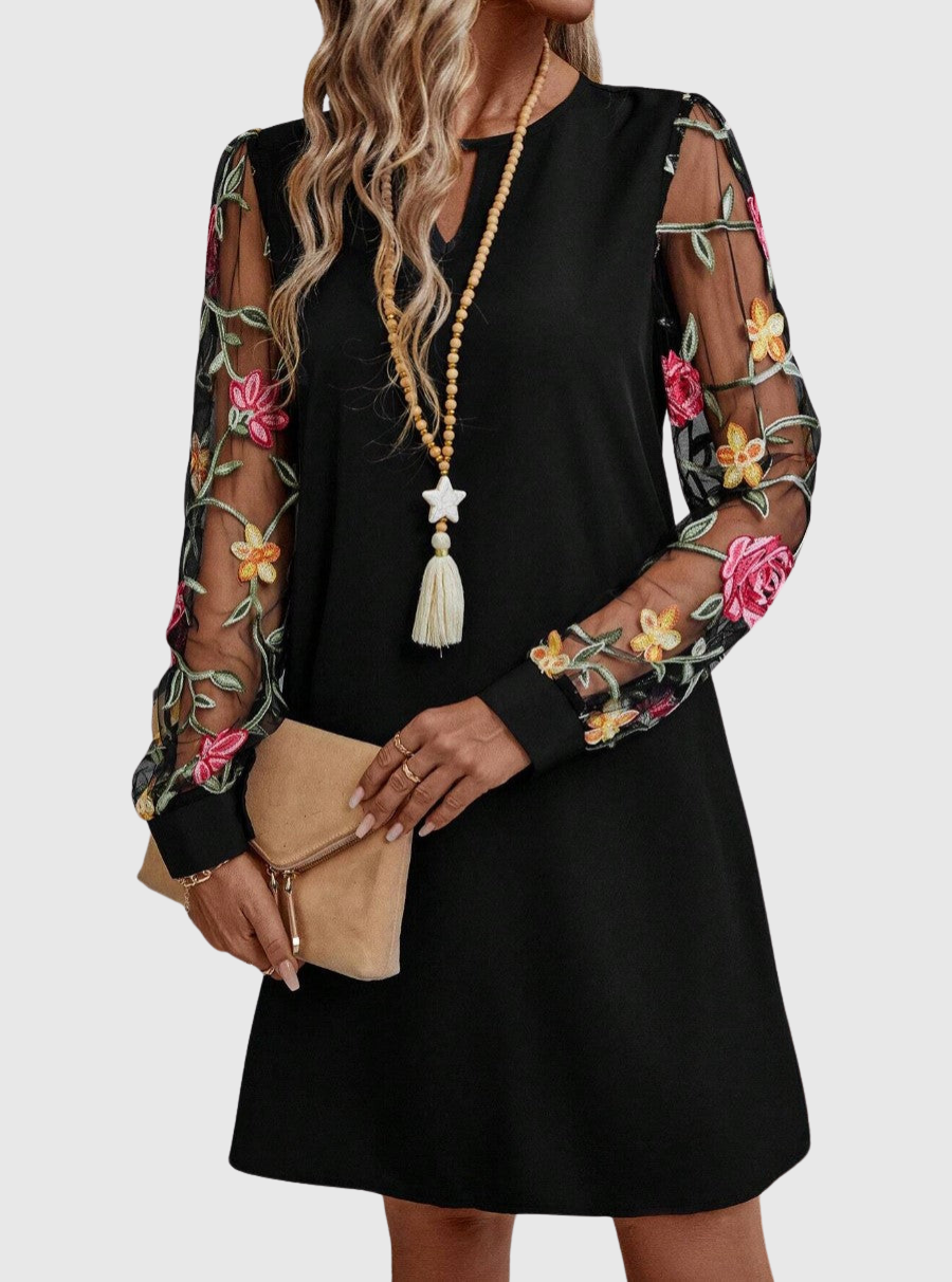 Zoë Ella™ | Floral V-Neck Dress