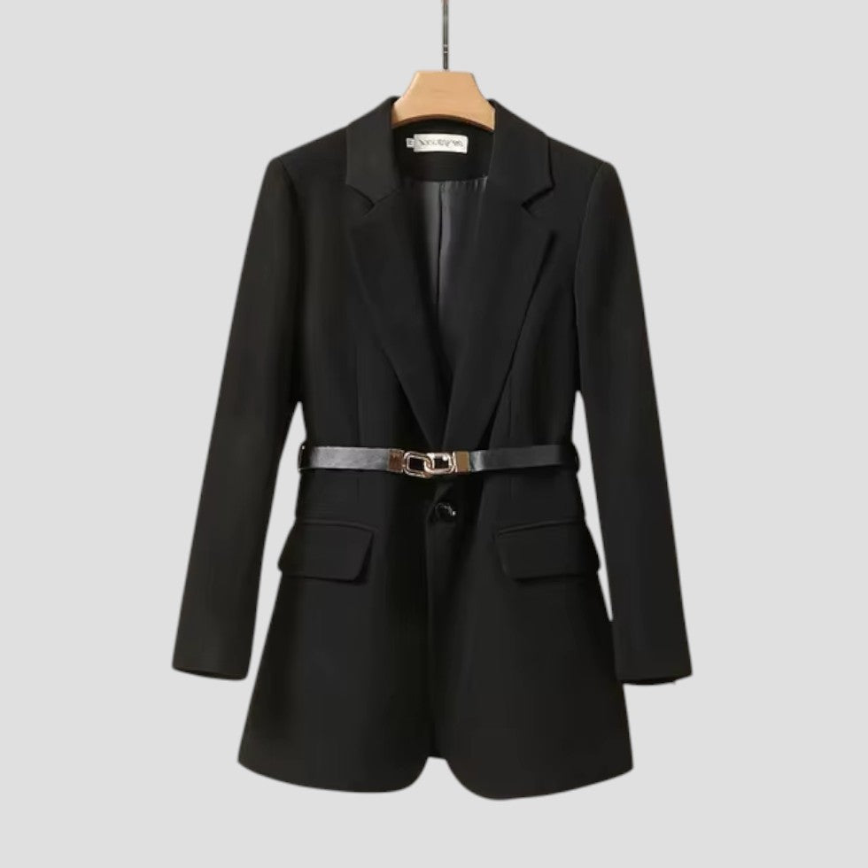Zoë Ella™ | Elegant Women’s Belted Blazer Jacket