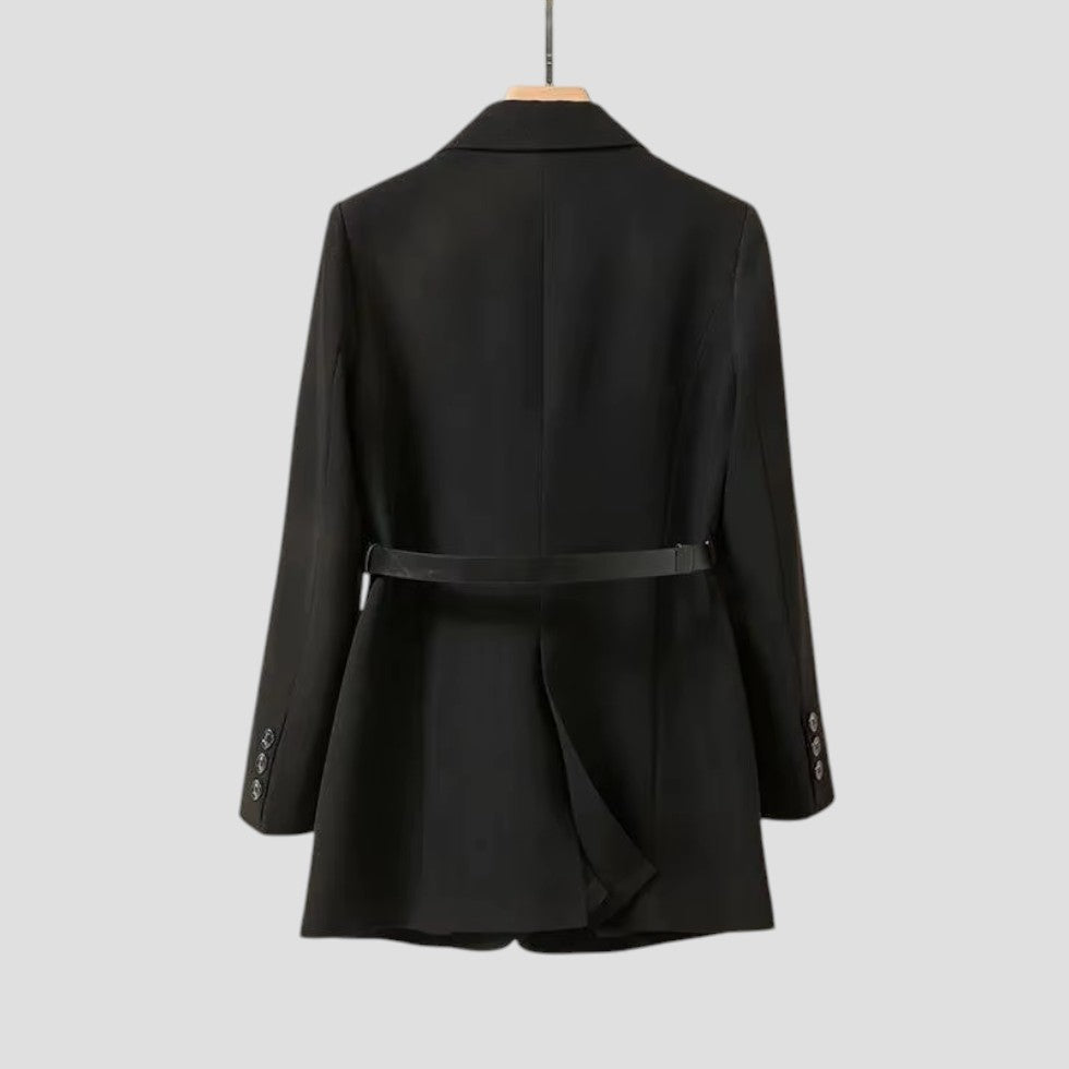 Zoë Ella™ | Elegant Women’s Belted Blazer Jacket