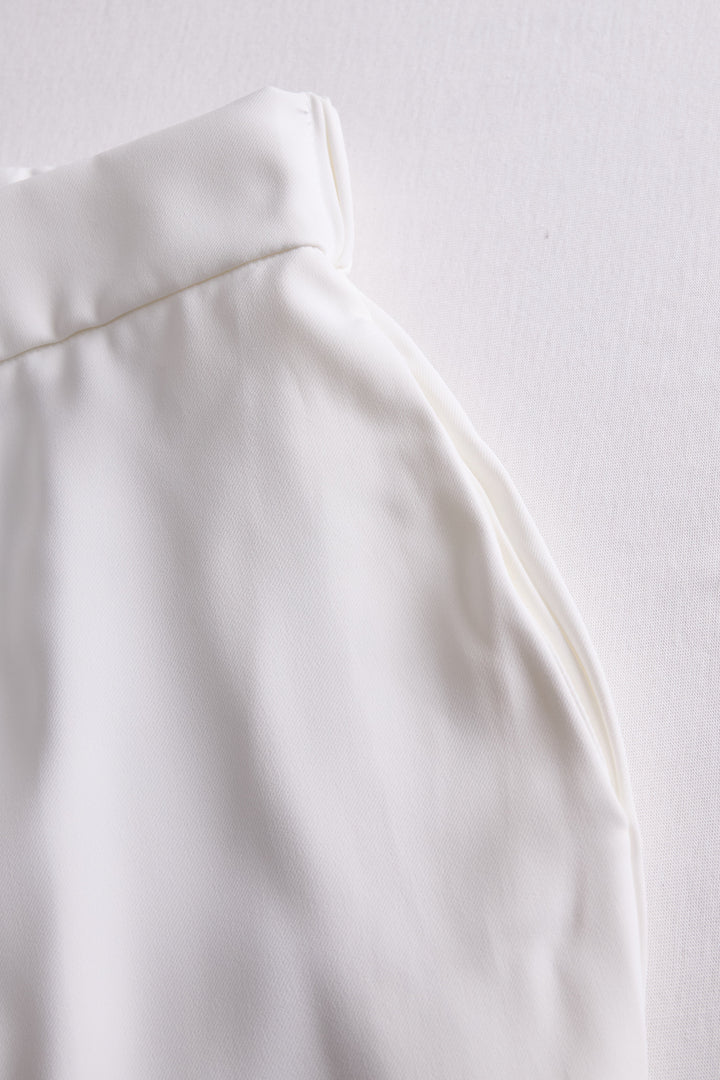 Zoë Ella™ |Elegant White High-Waisted Trousers