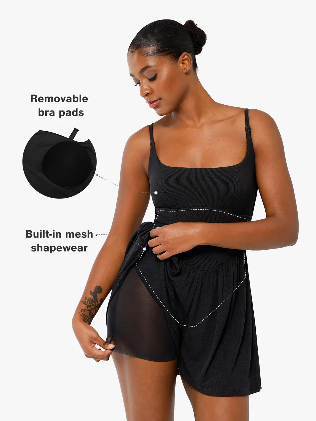 Zoë Ella™ | Shapewear Modal Tummy Control Wide-Leg Romper