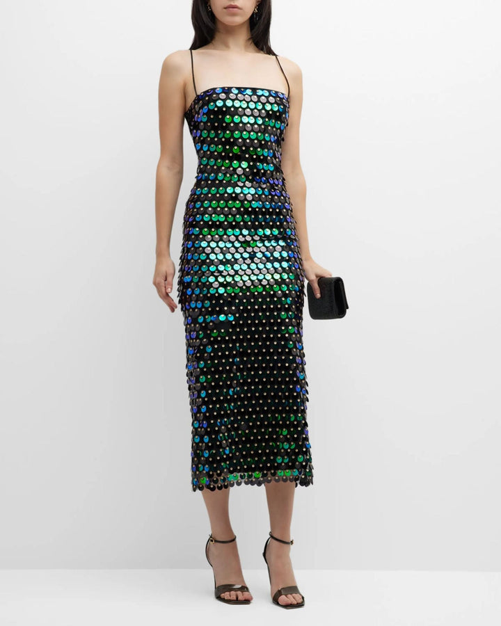 Zoë Ella™  | Jocelyn - Sizzling Sequins Midi Dress