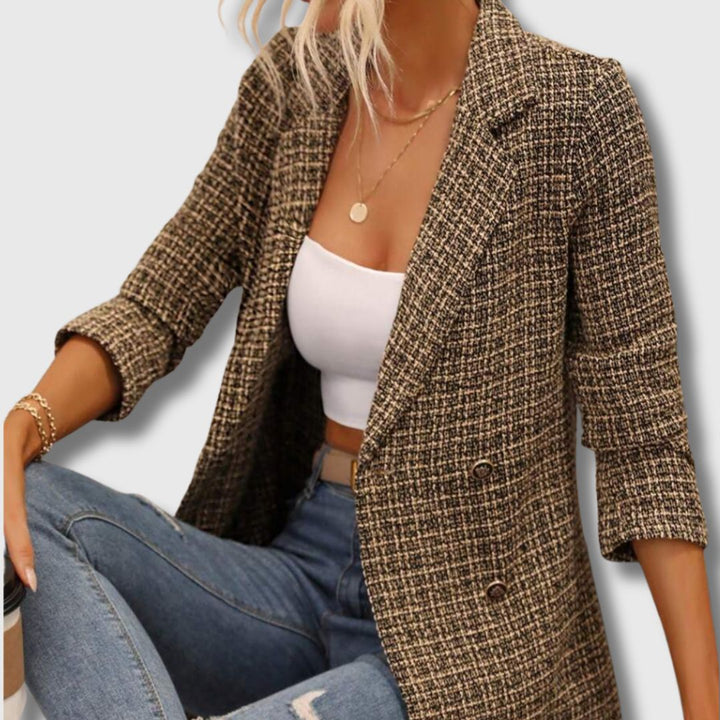 Zoë Ella™ | Sabine - Women's Chic Tweed Blazer Limited Edition