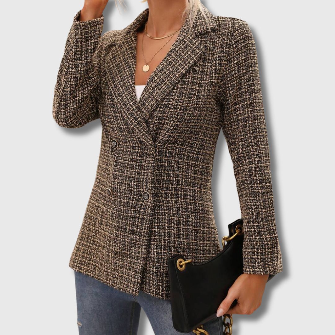 Zoë Ella™ | Sabine - Women's Chic Tweed Blazer Limited Edition
