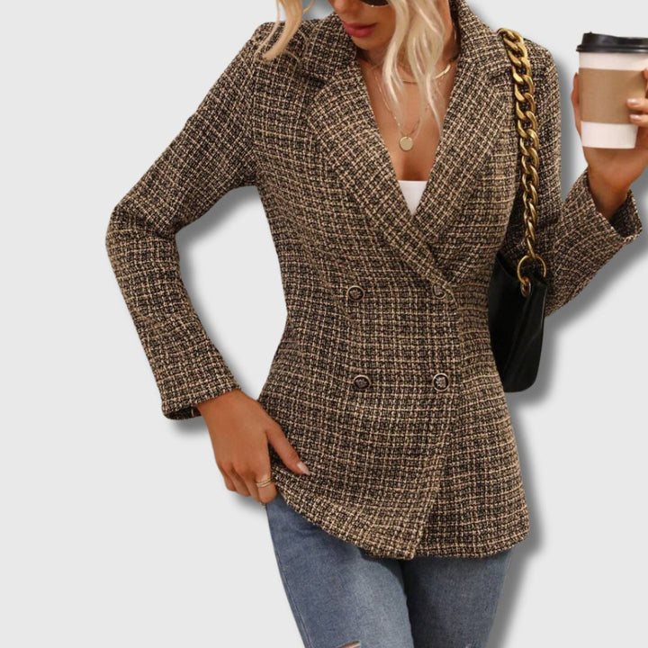 Zoë Ella™ | Sabine - Women's Chic Tweed Blazer Limited Edition