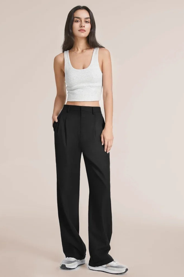 Zoë Ella™ | Wide Leg Tailored Pants