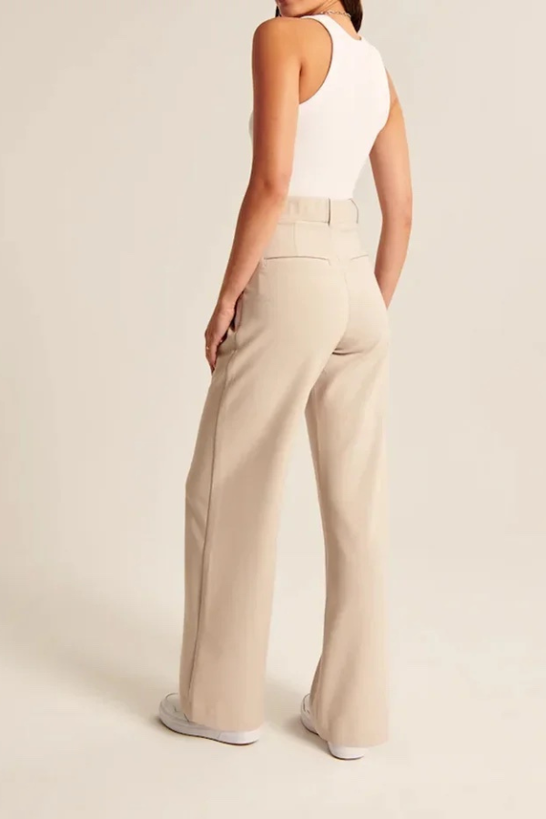 Zoë Ella™ | Wide Leg Tailored Pants