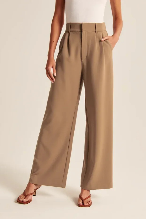 Zoë Ella™ | Wide Leg Tailored Pants