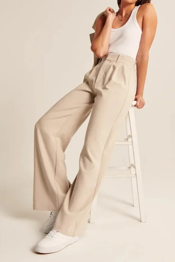 Zoë Ella™ | Wide Leg Tailored Pants