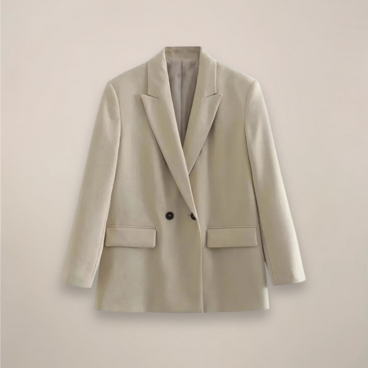 Zoë Ella™ | Elegant Oversized Double-Breasted Blazer Coat