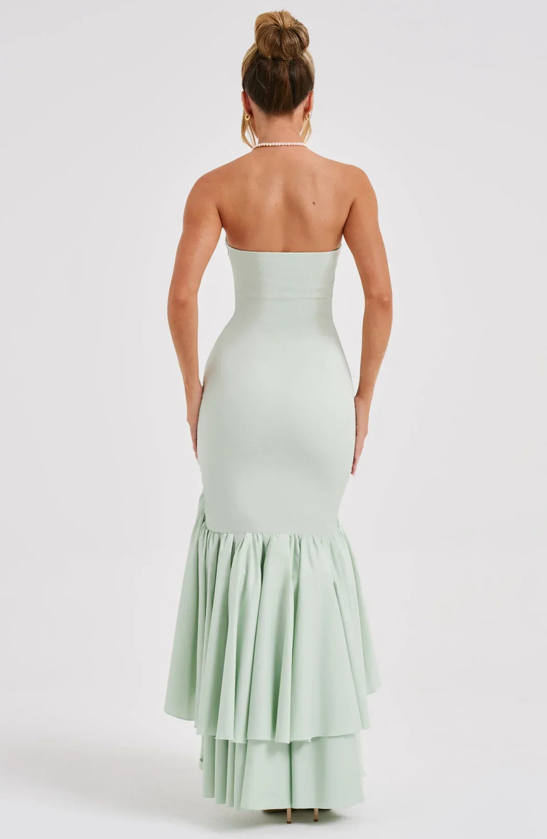 Zoë Ella™  | Riviera | Sleeveless Slit Ruffle Maxi Dress