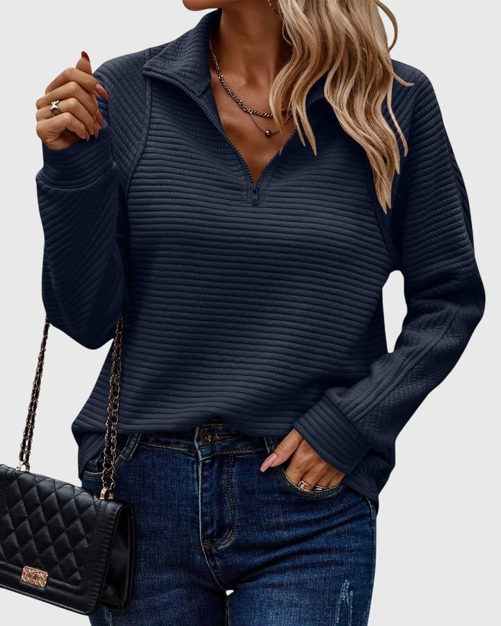 Zoë Ella™ | Elegant Sweater with Zipper