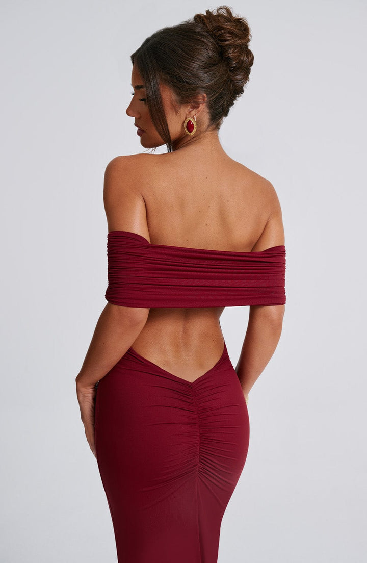 Zoë Ella™  | Olympia | Elegant Backless Maxi Dress