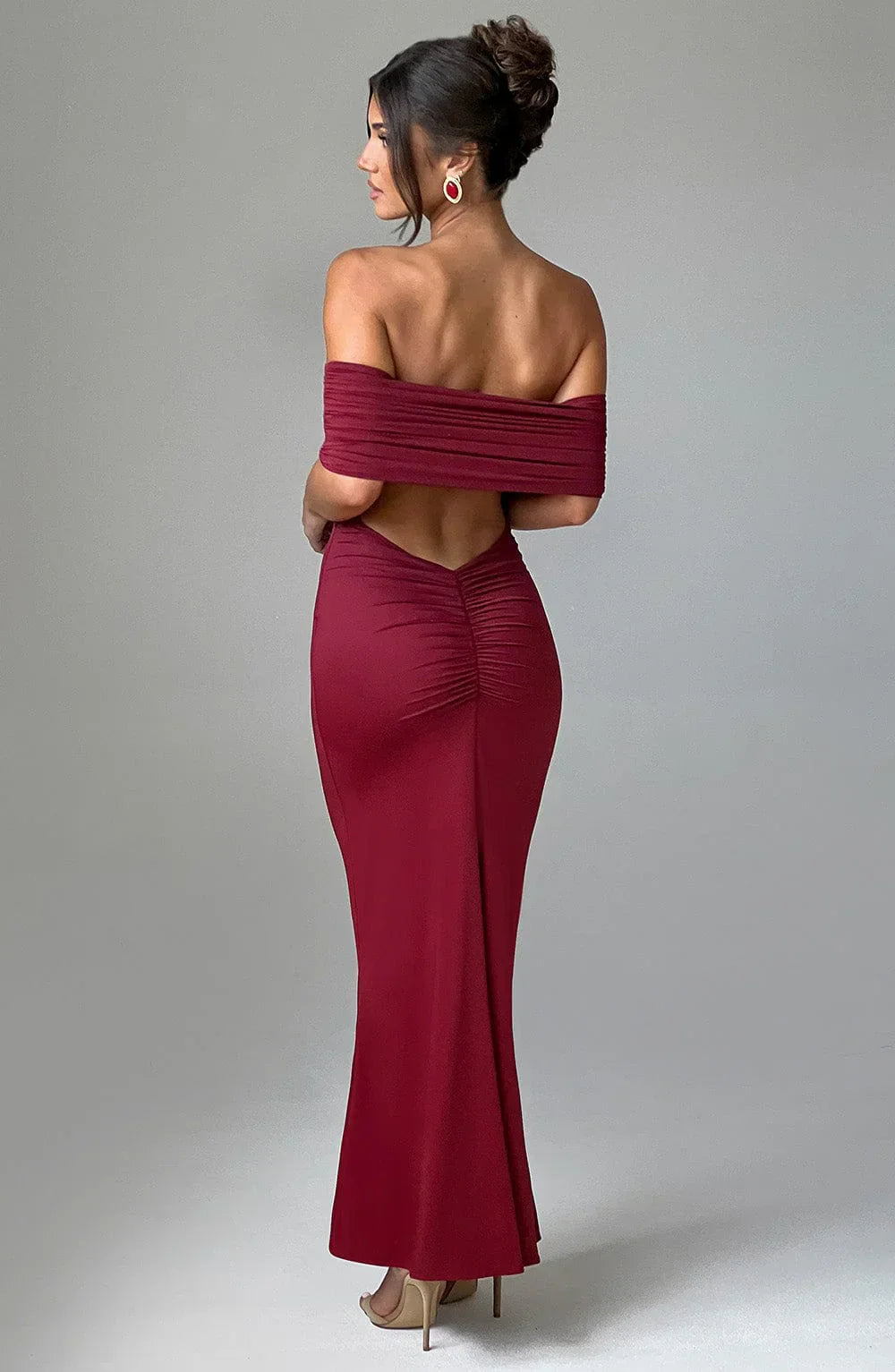 Zoë Ella™  | Olympia | Elegant Backless Maxi Dress