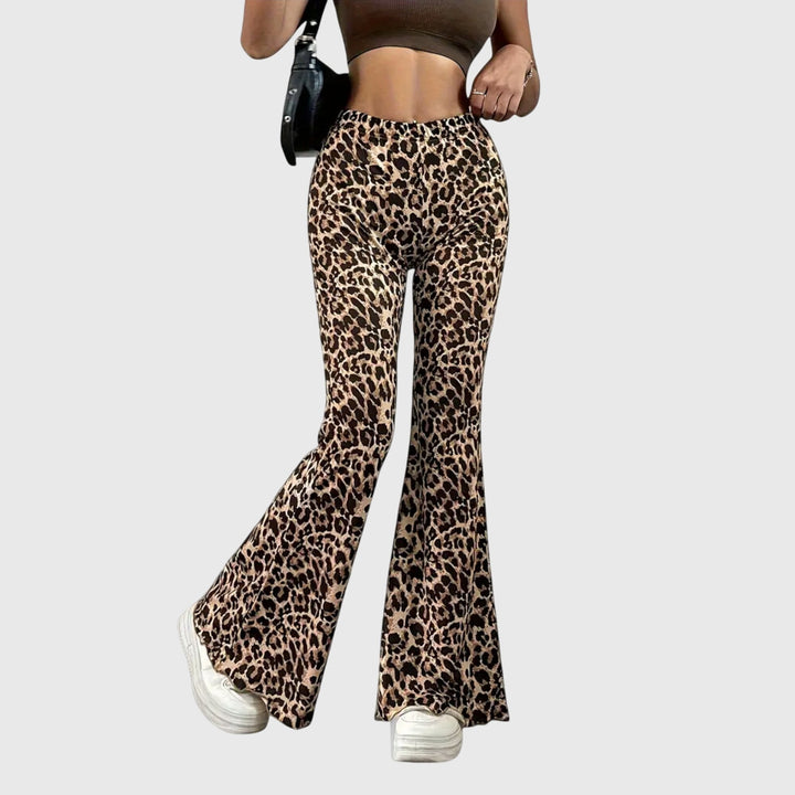 Zoë Ella™ | Leopard Bootcut Pants
