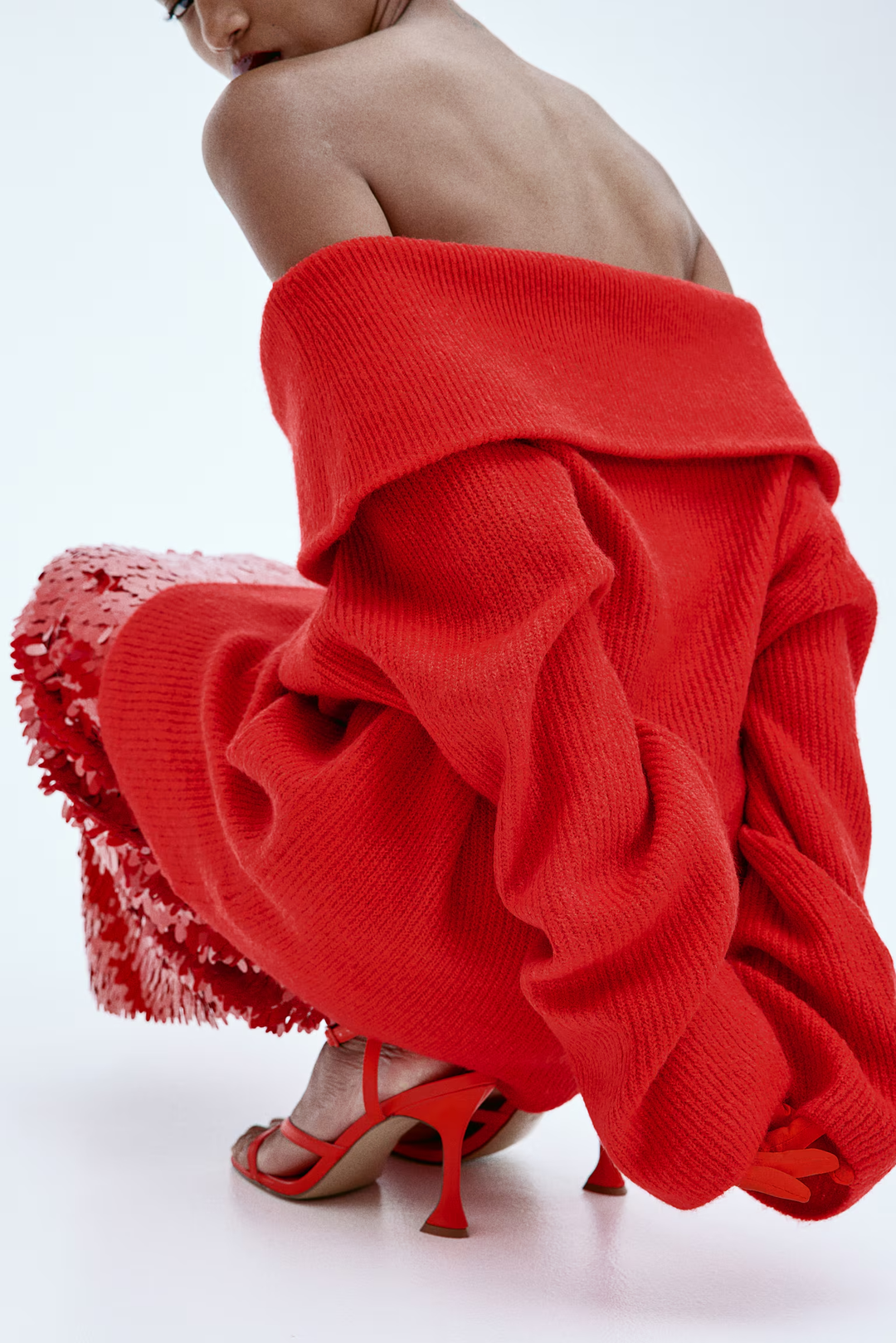 Zoë Ella™  | Joliana - Off-Shoulder Layered Knitted Top