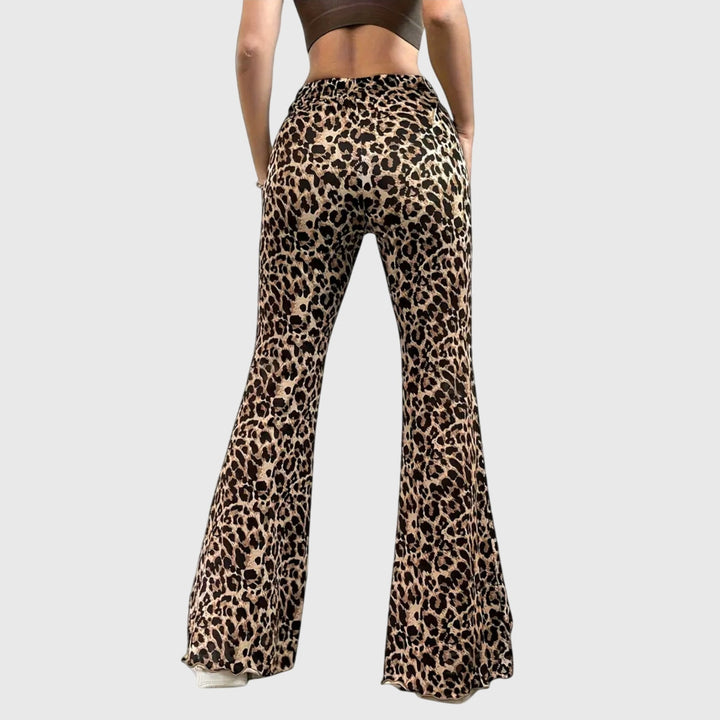 Zoë Ella™ | Leopard Bootcut Pants