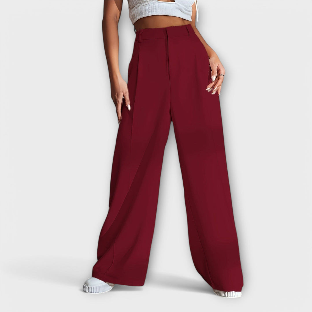 Zoë Ella™ | Elegant High-Waist Pants