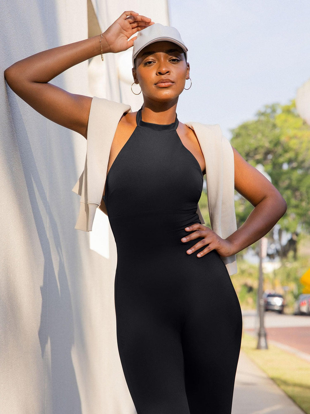 Zoë Ella™ | Shapewear Body-Sculpting Halter Neck Jumpsuit