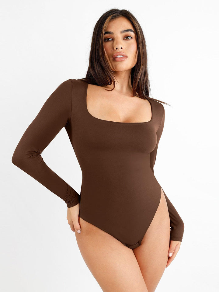 Zoë Ella™ | Shapewear Cloudsense Long Sleeve Seamless Bodysuit