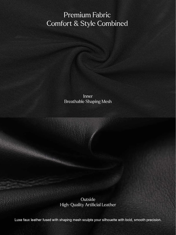 Zoë Ella™ | Faux Leather High Waisted Wide Leg Pants