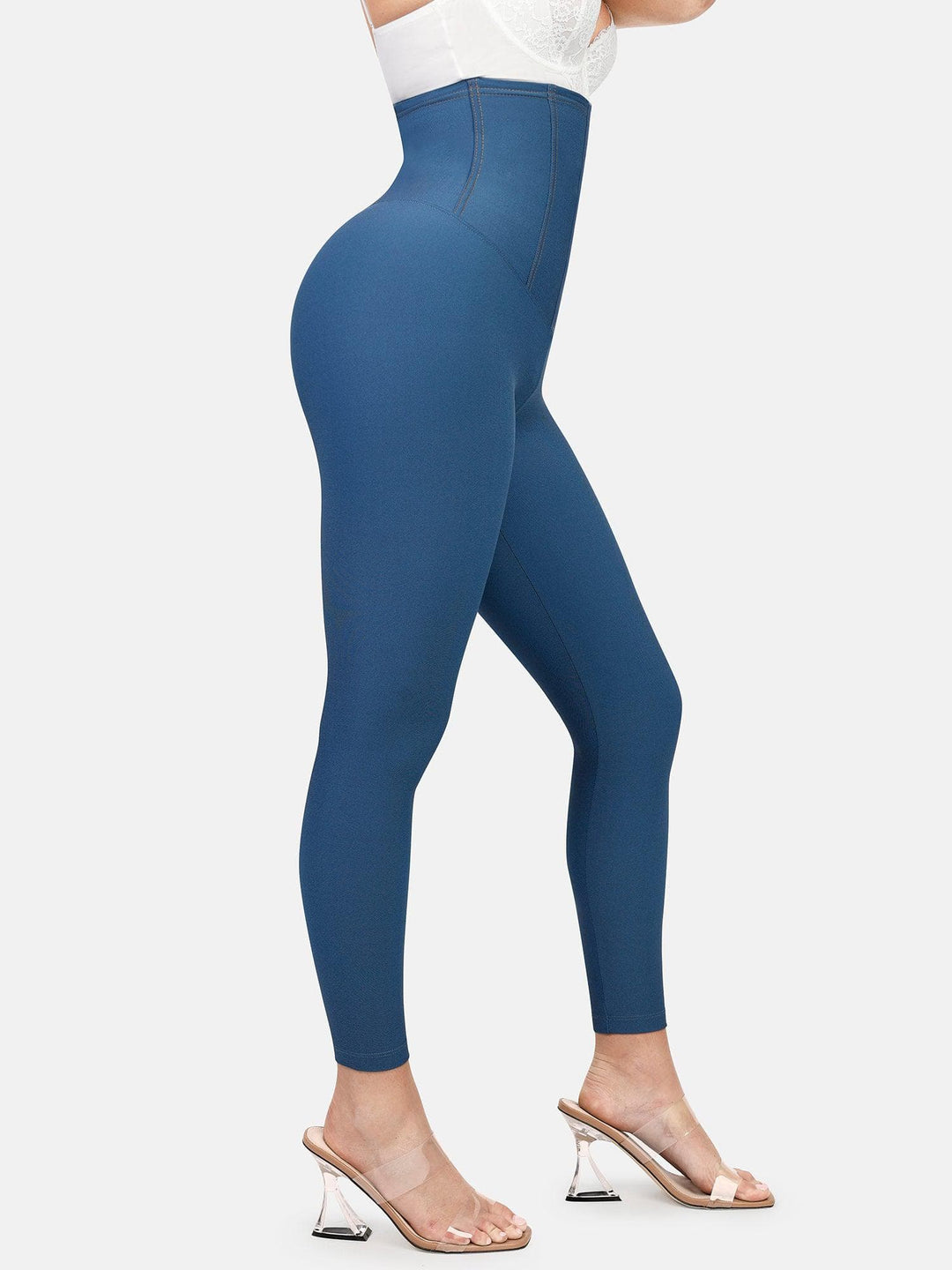 Zoë Ella™ | Shapewear High-Waist Tummy Control Denim Leggings