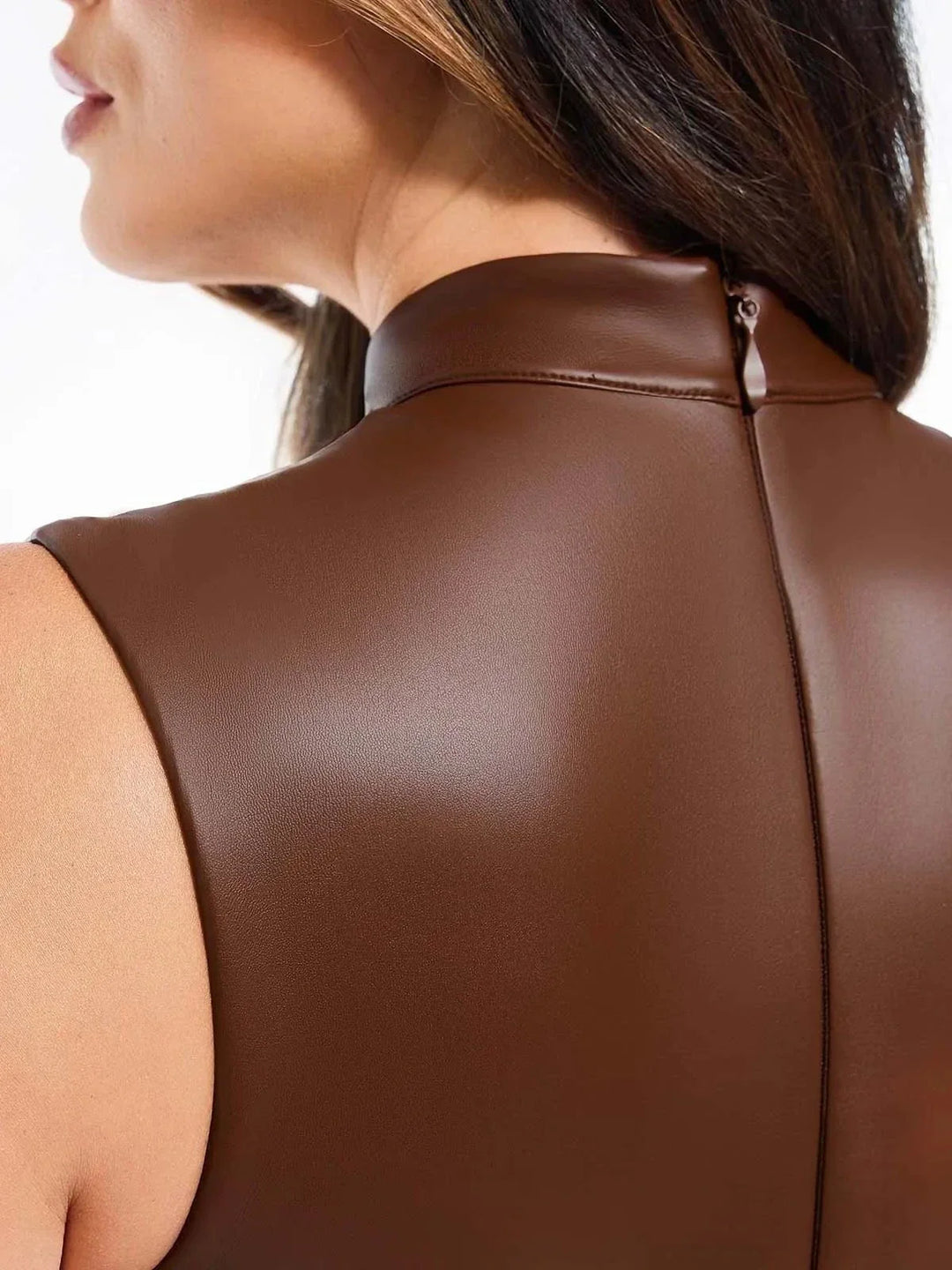 Zoë Ella™ | Sculpting 3-in-1 Faux Leather Bodysuit