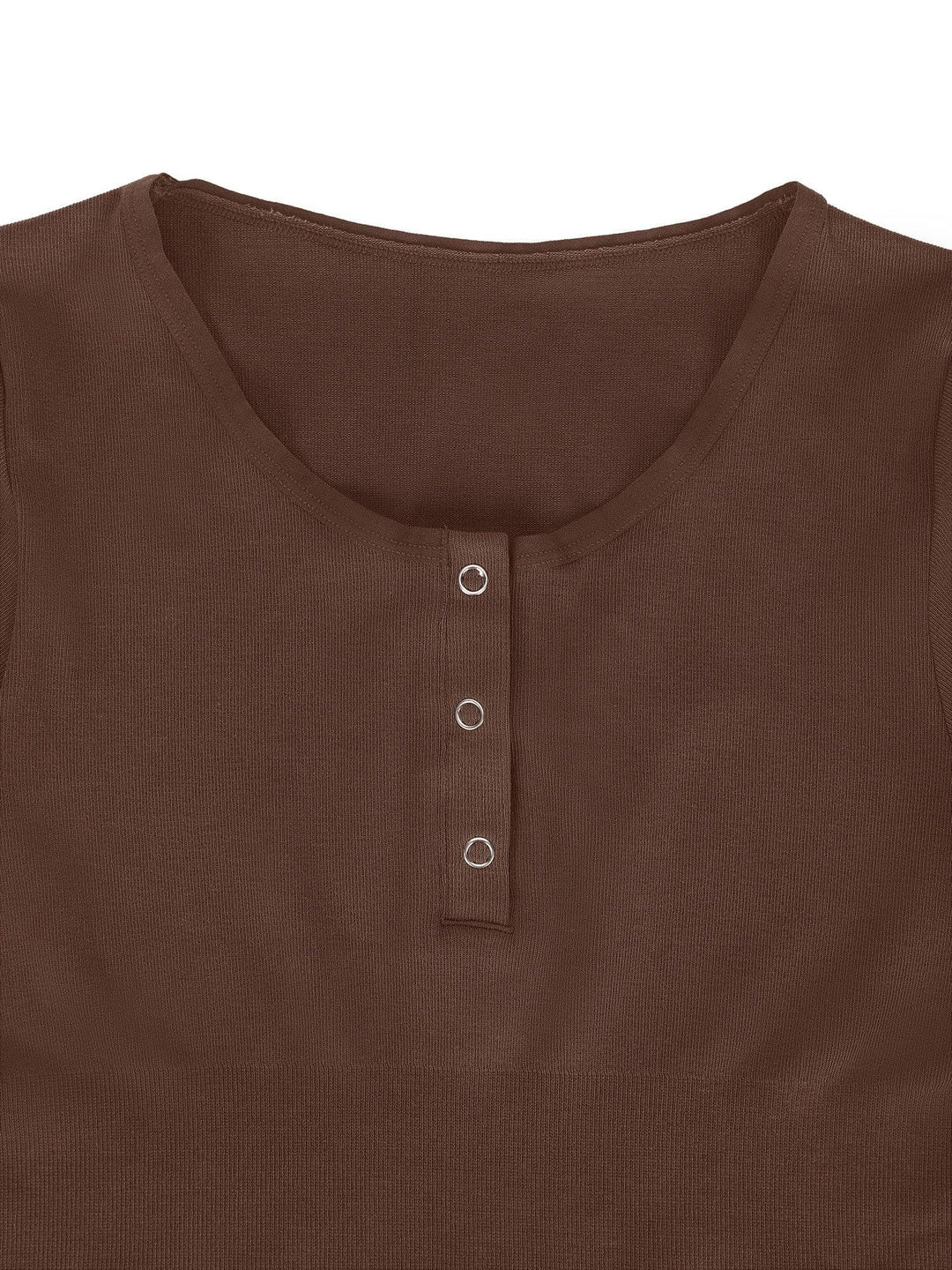 Zoë Ella™ | Shapewear Seamless Modal Long Sleeve Henley Bodysuit