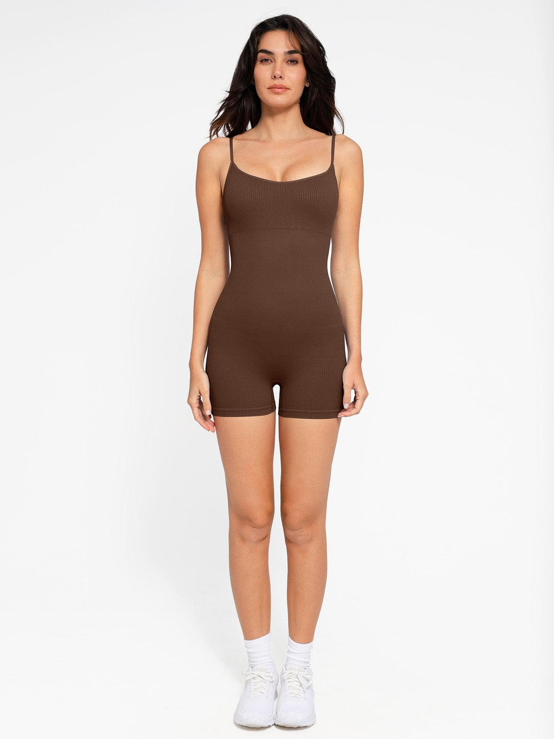 Zoë Ella™ | Shapewear Seamless Rib Strappy Romper