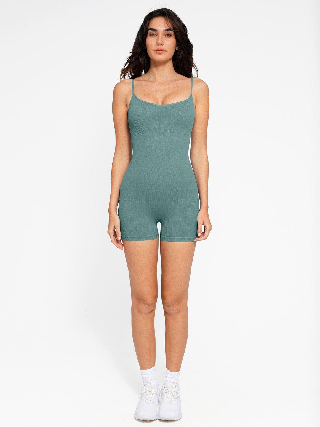 Zoë Ella™ | Shapewear Seamless Rib Strappy Romper