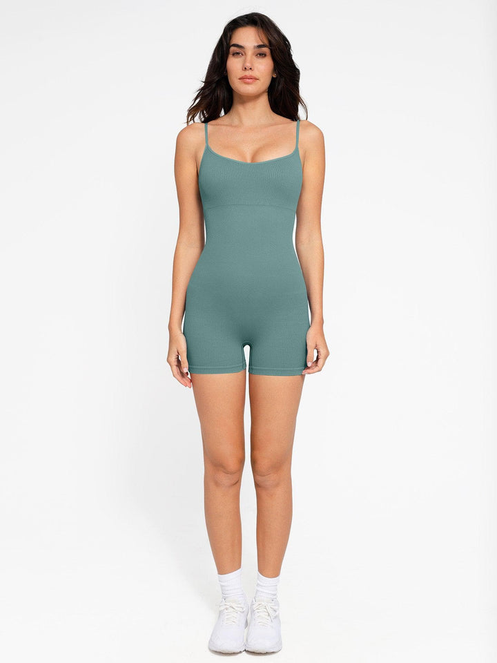 Zoë Ella™ | Shapewear Seamless Rib Strappy Romper